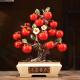 Ping Anxiele Adornos de manzana Alimmons ruyi Room TV TV Gabinete de vinos Decoración Artesanía Reubicación de nuevos regalos de casa Ping Base de arroz en macetas Ping (WXY01M)