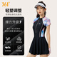 361 Swimsuit for women, conservative one-piece skirt style, large size, covering the flesh and showing slimming, women's swimsuit, hot spring beach swimsuit, sun protection and breathable