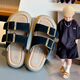 Xianxiu 2025 Summer Children's Slippers Retro Girls Beach Shoes Boy Casual Soft Sond Middle and Big Childre