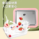 OQD German fried yogurt machine children's small household ice frying machine homemade fruits without plug-in mini ice cream frozen ice cream machine DIY fried ice board internet celebrity ice making artifact peach powder