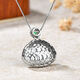 Jade und Jade Buddha Anhängerin mit Frauen Silber Ice Yang Green Maitreya Buddha Anhänger Jade Halskette Modell 1 B1365f Jade Anhänger