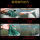 He Jian bow fish net sticky mesh wire mesh fishing net three-layer sunken net hanging net floating net hanging net crucian carp net white strip net small fish net fishing net three-layer sunken net 2 fingers 17 meters long 1.2 meters high round lead pendant