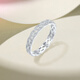 Saturday Fu PT950 platinum ring for women platinum hollow geometric ring birthday gift B0114837 about 2.35g size 15