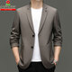 Mengtejiao Spring Men's Suit's Business Casual Fin Single Single Western Coréen Mulberry Mulberry Silk Suit Veste Navy Blue M 170 Taille