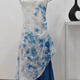 Pinji 25 años NUEVO TIE-DYE Vestido Yunnan Dali Planta de estilo étnico ISatis Raíz Handmade Blue Longy Long Color mixto Color mixto 34 826 Falda de longitud media Se puede usar como referencia de acuerdo con la tabla de tamaño