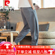 Pierre Cardin (Pierre Cardin) Pantalon en lin pour hommes pantalons monnaie coulissés en été pour hommes pantalons harem de style chinois pantalon de coton rayé pantalon décontracté mk983 gris 3xl (160-175jin [Jin équivaut à 0,5 kg]))