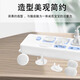 Costin children's anti-shock socket safety plug protective cover baby plug hole protective cover switch plug plate protective cover jack two holes + three holes (18 pairs)