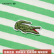 LACOSTE 法国鳄鱼法国女装时尚拼色条纹纯棉舒适正肩长袖|TF9207 IRG/白色/绿色 XXS 32 /150