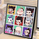 Nezha Ao Bing digital oil painting DIY cute high-value coloring handmade holiday gift H733 20*20cm upgraded back panel + pigment + 2 brushes +