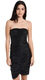 NORMA KAMALI Women's Strapless Smocked Dress to Knee Black Large