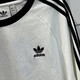 阿迪达斯（adidas）三叶草长袖T恤男装2025夏季新款运动服圆领套头衫宽松休闲上衣 KE5825白色 S
