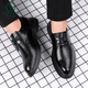 Specht Lederschuhe koreanische Style Business 2025 Frühling lässig atmungsaktives britisch-vorgeschützter innerer Höhenverbesserung formeller Verschleiß-Bräutigam-Schuhe Schwarz 9928 40
