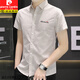 
Pierre cardin summer new men's short-sleeved shirt Korean casual loose versatile trendy shirt men's half-sleeved handsome inch shirt 846 khaki + 845 blue thin L weight 120 Jin [Jin equals 0.5 kg]