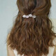 Geeignet für Kopfbedeckungen mit kleinem Haarvolumen, oberer Clip auf dem Hinterkopf, eleganter Dame Kopfbedeckung, halbgebundener Haarclip, süße Blätterclips