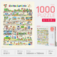 VINLAA蜡笔小新拼图1000片音乐奇遇记儿童益智玩具生日礼物家居装饰拼图