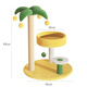 Meow Fairy cat climbing frame integrated cat nest multi-layer jumping platform sisal cat scratching post cat scratching board small coconut tree cat toy