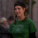 Freunde Jennifer drucken lose kurzärmelige trendige T-Shirt T-1343-OLIVE Green M