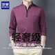 
ROMON high-end men's long-sleeved T-shirt 2025 spring new trendy loose top casual stand collar sweatshirt men's clothing 6625 deep blue M Recommended [90-115Jin [Jin equals 0.5 kg]]