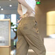 Specht Eisseide Hosen Herren Frühling und Sommer Dünne lässige Herrenhosen Loose Sports Cropped Hosen Sommer High-End-Krawatten K09 Camel + K09 Schwarz XL /120-150Jin [Jin gleich 0,5 kg]