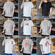 Specht [zweiteilig] Kurzärärmelte T-Shirt für Männer Sommer dünne Baumwoll-Trends, vielseitige halbe Ärmeln, Herren-T-Shirt Top 651 Weiß + 653 Schwarz 2xl