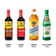 海天生抽酱油500ml+老抽酱油500ml+精制料酒800ml+金字装蚝油680g套组 基础调味4件套