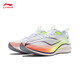 Li ning Chitu 7 Pro 丨 Laufschuhe für die Untersuchung der Männer der Mittelschule für die Herrenschule für physische Tests Seil Atmungsabstimmung Marathon High Rebound Racing Sports Schuhe Standard Weiß/Fluoresziergelb und grün (025 Modelle) -1 42