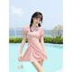 2025 new swimsuit for women summer one-piece student cute conservative slim belly hot spring girl internet celebrity style swimsuit + electroplated swimming goggles + swimming cap + nose clip + earplugs M M weight 70-93 Jin Jin is equal to 0.5 kg. If you are slightly fat, choose one size larger