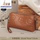 Embrayage en cuir kangourou pour les femmes 2025 Nouveau sac à bandoulière mobile en relief en relief pour les femmes Polvyle Crossbody Small Bag Flagship - petit noir