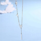 RHMPT950 platinum necklace for women LOVE letter tassel pendant platinum clavicle chain Valentine's Day gift for girlfriend LOVE platinum necklace + certificate + gift box