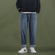 Peak Pauluo (Dingfengbaoluo) jeans men's tide brand loose straight port wind wide leg leisure spring and summer long pants men 722 retro blue m