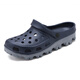 Woodpecker Extra Large Size Hole Shoes Men's Toe Bag Summer Anti-Slip Dual-Use Adding 47 Plus Larger 48 Slippers 49 Beach 50 Sandals 51 S9859 Black 49