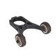 Convient aux scooters électriques des séries M365 et No.9 F, roue auxiliaire pliable, support d'assistance push-pull inversé noir