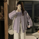 MXQP College Style Baseball Uniformjacke für Frauen im Frühjahr und Herbst Neue losen Casual Spleißen kontrastierender Farbstech -Halsband -Top -Trend 1047 Aprikose [95jin [Jin entspricht 0,5 kg]]