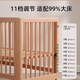 Jiuban Muyue crib solid wood multi-functional newborn baby bed beech wood movable adjustment splicing large bed children's bed Muyue 4.0 (no paint) + coconut brown mattress