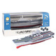 Ferngesteuerte Schiffsflugzeugträger -Kriegsschiff -Modell können für Kinder Simulation Toys U -Boot -Mini -Tour -Schnellboot auf Wasser Silber Lademodell eingeführt werden