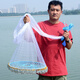 Let the birds fly hand-thrown nets, chain-type easy-tossing fishing nets, fishing nets, rotating nets, fishnets, flying discs, monofilament lines 5.4 meters