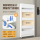 Meiman Haoma Gabinete de zapato de volcado de acero Muro colgante en la puerta del hogar Aire Simple Apartamento pequeño Gabinete de calzado extremadamente estrecho Gabinete de entrada de 12 cm 10 cm White Silent 655 ancho de cuatro cubos Conjunto de entrega de pedidos