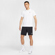 Nike men's breathable quick-drying POLOS tennis lapel T-shirt autumn official NIKE DRI-FIT FZ6908 100 white/white/black L
