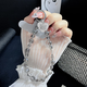 Beiyipin mobile phone lanyard wrist crystal high-end mobile phone chain hanging decoration gray rhinestone women's new flash diamond bracelet high-end pendant key hanging chain bag hanging pendant