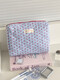 Cross-border milk blue love cosmetic bag 2025 new high-looking ins storage bag portable large capacity toiletry bag milk blue love-cosmetic bag