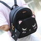 Kangaroo sac à dos pour femmes polyvalent 2025 printemps et été nouvelle tendance coréenne Version de femme sac à dos étudiant school femelle sac en cuir Pu Travel Sac femelle 1047 Black