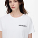 AIGLE Ai Gao Short Sleeve T-shirt Spring and Summer Classic Top Outdoor Casual Fashion Simple Round Neck Pullover Pure Cotton Women Super Bright White AV754 XL (175/96A)