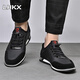 
LHKX brand light luxury cowhide men's shoes 2025 spring and summer new casual shoes men's sports shoes men's soft leather shoes men 9916 black-high-end men's shoes 40