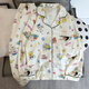 
Xianxiu INS Fengyunduo Cotton Sweet Home Clothing Long Sleeve Long Trousers Two-piece Set KDJ-826#Love Bow 170 M