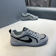 Hong Kong Counter Einkaufsagent 2025 neue Männerschuhe modische und vielseitige lässige Schuhe atmungsaktives Netz leichtgewichtige Männer Sportschuhe grau 88-795 Lederschuhe Größe E 38