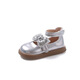 Ziweiqi Girls Prinzessin Schuhe Neue High-Top Weiche glänzende Bow Mary Zhen Lederschuhe 3927 Silber 28 Innere Länge 17,3 cm