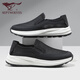 
Seven Wolves men's shoes for summer breathable mesh flying chime casual walking shoes men's 2025 new light one-foot pedal cloth shoes sports shoes black 9923 39