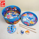 Hape Ocean Rescue Niños Juguetes de educación temprana Juegos de escritorio Games de pesca Boys and Girls Regalos 1-2-3 años Música de pesca colorida 16 piezas