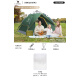 
Camel tent outdoor camping thickened fully automatic sun protection camping equipment supplies double-person quick opening tent B3LYTC689 [Silver] Army green + moisture-proof mat
