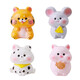 Uther Ensemble complet de douze panneaux zodiaques sac aveugles Tiger Rabbit Horse Model Toy dessin animé Ornement de bureau petit animal Poupée Animal Sac aveugle Lumineux 12 Signes zodiaques Signes